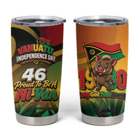 Vanuatu Independence Day Tumbler Cup Chibi Boar Proud To Be A Ni-Van LT14 Multicolor - Polynesian Pride