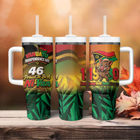 Vanuatu Independence Day Tumbler With Handle Chibi Boar Proud To Be A Ni-Van LT14 - Polynesian Pride