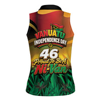 Vanuatu Independence Day Women Sleeveless Polo Shirt Chibi Boar Proud To Be A Ni-Van LT14 - Polynesian Pride
