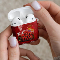 Tonga Rugby Custom AirPods Case 2026 Go Ikale Tahi Ngatu Pattern LT14 - Polynesian Pride