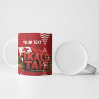 Tonga Rugby Custom Ceramic Mug 2026 Go Ikale Tahi Ngatu Pattern LT14 - Polynesian Pride