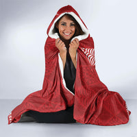 Tonga Rugby Custom Hooded Blanket 2026 Go Ikale Tahi Ngatu Pattern LT14 - Polynesian Pride