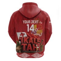 Tonga Rugby Custom Hoodie 2026 Go Ikale Tahi Ngatu Pattern LT14 - Polynesian Pride