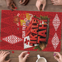 Tonga Rugby Custom Puzzle 2026 Go Ikale Tahi Ngatu Pattern LT14 - Polynesian Pride