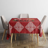 Tonga Rugby Custom Tablecloth 2026 Go Ikale Tahi Ngatu Pattern LT14 - Polynesian Pride