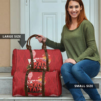 Tonga Rugby Custom Travel Bag 2026 Go Ikale Tahi Ngatu Pattern LT14 - Polynesian Pride