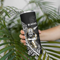 New Zealand and Ireland Rugby Skinny Tumbler All Black Maori Mix Shamrocks LT14 - Polynesian Pride