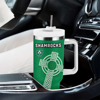 New Zealand and Ireland Rugby Tumbler With Handle All Black Maori Mix Shamrocks LT14 - Polynesian Pride