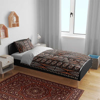 Malo e lelei Tonga Bedding Set Tongan Ngatu Vintage Brown - Polynesian Pride