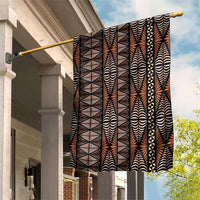 Malo e lelei Tonga Garden Flag Tongan Ngatu Vintage Brown - Polynesian Pride