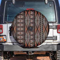 Malo e lelei Tonga Spare Tire Cover Tongan Ngatu Vintage Brown - Polynesian Pride