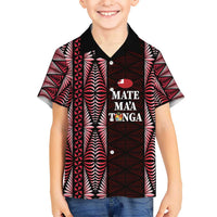 Tonga Rugby Personalised Hawaiian Shirt 2025 Mate Maa Tonga Ngatu Motif - Polynesian Pride