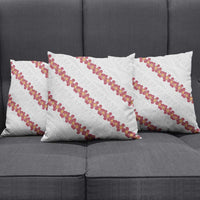 White Sunday Tonga Fakame Pillow Cover Tongan Ngatu Heilala Lei - Polynesian Pride