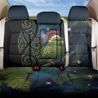 New Zealand Christmas Back Car Seat Cover Cute Kakapo Meri Kirihimete Maori Koru LT14 One Size Blue - Polynesian Pride