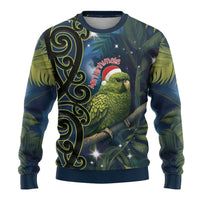 New Zealand Christmas Ugly Christmas Sweater Cute Kakapo Meri Kirihimete Maori Koru LT14 - Polynesian Pride
