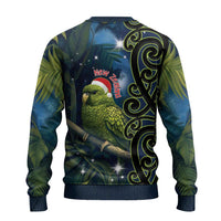 New Zealand Christmas Ugly Christmas Sweater Cute Kakapo Meri Kirihimete Maori Koru LT14 - Polynesian Pride
