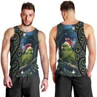 New Zealand Christmas Men Tank Top Cute Kakapo Meri Kirihimete Maori Koru LT14 - Polynesian Pride