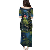 New Zealand Christmas Puletasi Cute Kakapo Meri Kirihimete Maori Koru LT14 - Polynesian Pride