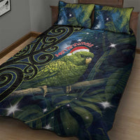 New Zealand Christmas Quilt Bed Set Cute Kakapo Meri Kirihimete Maori Koru LT14 - Polynesian Pride