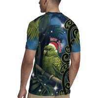 New Zealand Christmas Rugby Jersey Cute Kakapo Meri Kirihimete Maori Koru LT14 - Polynesian Pride