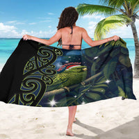 New Zealand Christmas Sarong Cute Kakapo Meri Kirihimete Maori Koru LT14 - Polynesian Pride