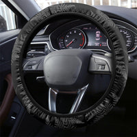 New Zealand Silver Fern Rugby Steering Wheel Cover Aotearoa Godfather Proud Gone But Never Forgotten LT14 - Polynesian Pride