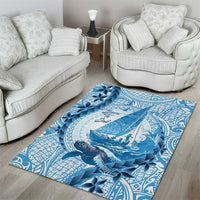 New Zealand Sailing Area Rug Aotearoa Yacht Racing - Born To Sail LT14 - Polynesian Pride