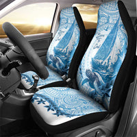 New Zealand Sailing Car Seat Cover Aotearoa Yacht Racing - Born To Sail LT14 - Polynesian Pride