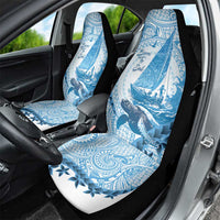 New Zealand Sailing Car Seat Cover Aotearoa Yacht Racing - Born To Sail LT14 - Polynesian Pride