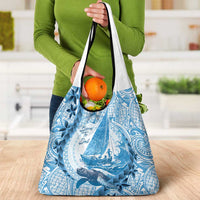 New Zealand Saling Grocery Bag Aotearoa Yacht Racing - Born To Sail LT14 - Polynesian Pride