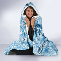 New Zealand Sailing Hooded Blanket Aotearoa Yacht Racing - Born To Sail LT14 - Polynesian Pride