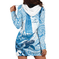 New Zealand Sailing Hoodie Dress Aotearoa Yacht Racing - Born To Sail LT14 - Polynesian Pride