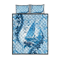 New Zealand Sailing Quilt Bed Set Aotearoa Yacht Racing - Born To Sail LT14 - Polynesian Pride
