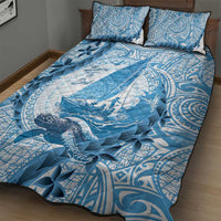 New Zealand Sailing Quilt Bed Set Aotearoa Yacht Racing - Born To Sail LT14 - Polynesian Pride