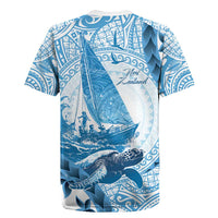 New Zealand Sailing Rugby Jersey Aotearoa Yacht Racing - Born To Sail LT14 - Polynesian Pride