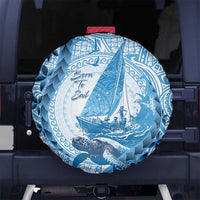 New Zealand Sailing Spare Tire Cover Aotearoa Yacht Racing - Born To Sail LT14 - Polynesian Pride