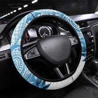 New Zealand Sailing Steering Wheel Cover Aotearoa Yacht Racing - Born To Sail LT14 Universal Fit Blue - Polynesian Pride
