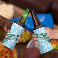 Personalised Polynesia Valentine's Day 4 in 1 Can Cooler Tumbler SeaTurtle Couple Polynesian - Fairy Sparkles Color LT14 - Polynesian Pride