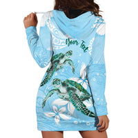 Personalised Polynesia Valentine's Day Hoodie Dress SeaTurtle Couple Polynesian - Fairy Sparkles Color LT14 - Polynesian Pride