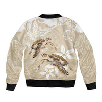 Happy Valentine's Day Polynesia Bomber Jacket SeaTurtle Couple Polynesian - Pollinate Color