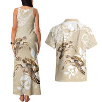 Happy Valentine's Day Polynesia Couples Matching Tank Maxi Dress and Hawaiian Shirt SeaTurtle Couple Polynesian - Pollinate Color LT14 - Polynesian Pride