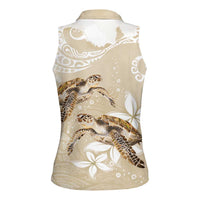 Happy Valentine's Day Polynesia Women Sleeveless Polo Shirt SeaTurtle Couple Polynesian - Pollinate Color LT14 - Polynesian Pride