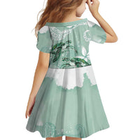 Happy Valentine's Day Polynesia Family Matching Mermaid Dress and Hawaiian Shirt SeaTurtle Couple Polynesian - Green Lester Color