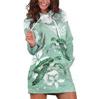 Happy Valentine's Day Polynesia Hoodie Dress SeaTurtle Couple Polynesian - Green Lester Color LT14 Green - Polynesian Pride
