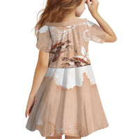 Happy Valentine's Day Polynesia Family Matching Long Sleeve Bodycon Dress and Hawaiian Shirt SeaTurtle Couple Polynesian - Desert Sand Color LT14 - Polynesian Pride