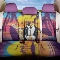 Hawaii Penguin Couple Back Car Seat Cover You Are My Valentine - Tropical Sunset Vibes LT14 One Size Purple - Polynesian Pride