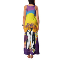 Hawaii Penguin Couple Family Matching Tank Maxi Dress and Hawaiian Shirt You Are My Valentine - Tropical Sunset Vibes LT14 - Polynesian Pride