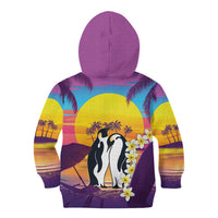 Hawaii Penguin Couple Kid Hoodie You Are My Valentine - Tropical Sunset Vibes LT14 - Polynesian Pride