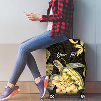 Personalised Aloha Hawaii Oahu Island Luggage Cover Gathering Place Sea Turtle Ilima Flowers LT14 - Polynesian Pride