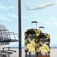 Personalised Aloha Hawaii Oahu Island Luggage Cover Gathering Place Sea Turtle Ilima Flowers LT14 - Polynesian Pride